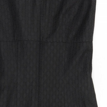 Next Womens Brown Geometric  A-Line  Size 10