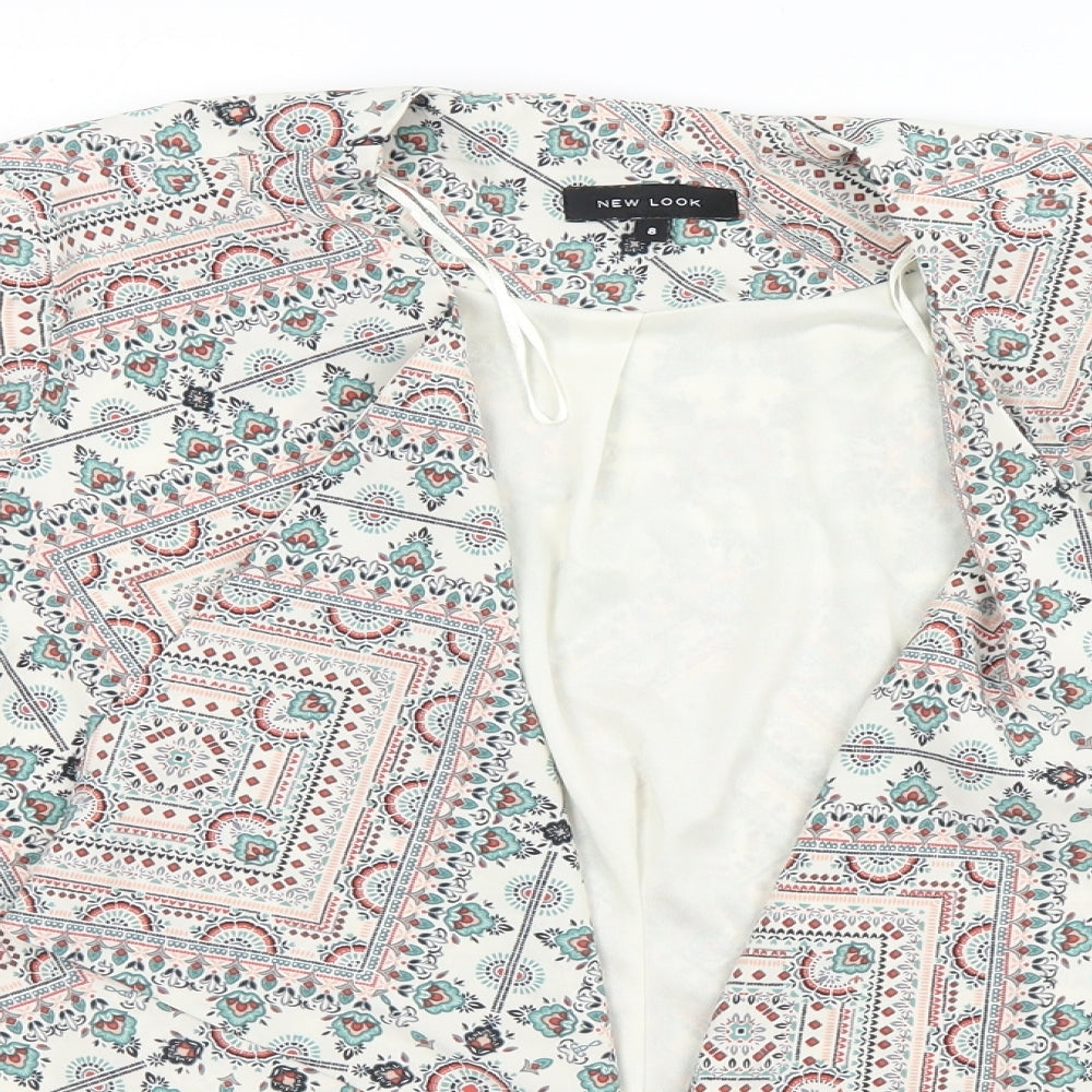 New Look Womens Beige Paisley  Jacket  Size 8