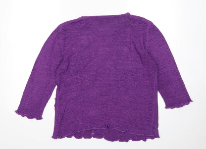Preloved Inspire Collection Womens Purple   Pullover Jumper Size M - Back