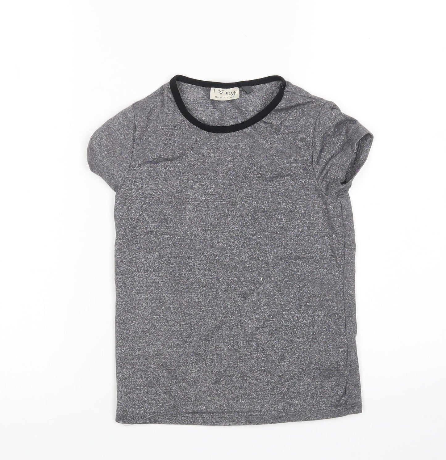 NEXT Girls Silver   Basic T-Shirt Size 6 Years