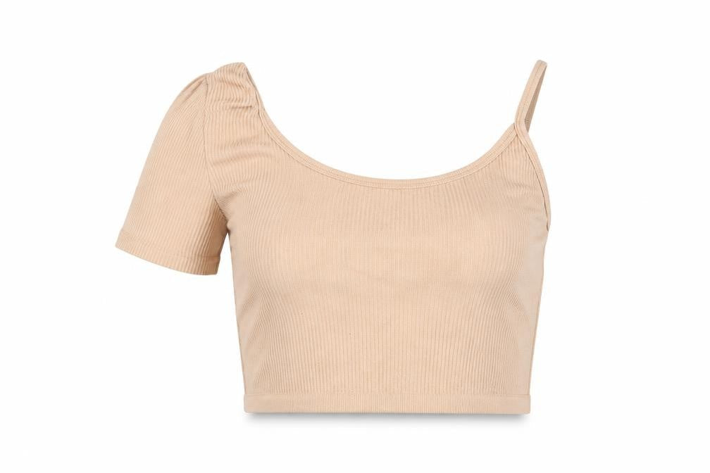 Zara Womens Beige   Basic T-Shirt Size 10