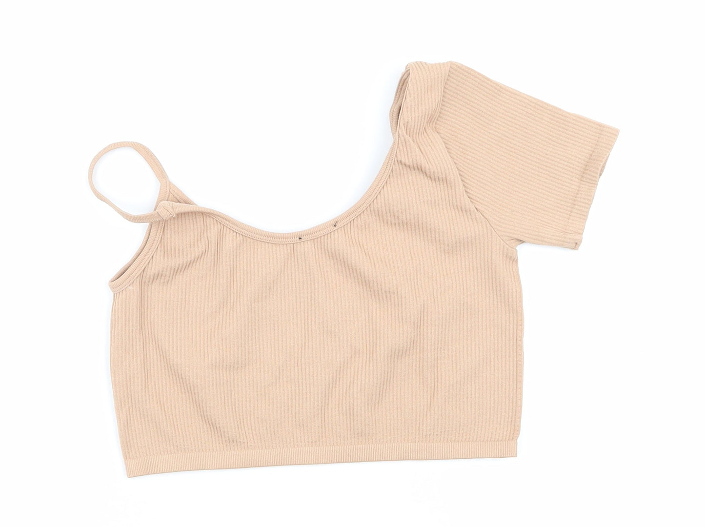 Zara Womens Beige   Basic T-Shirt Size 10