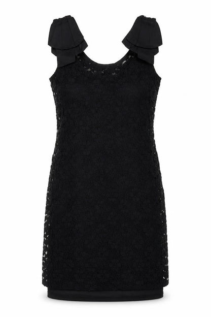 Oasis Womens Black Floral  A-Line  Size S  - Lace Overlay