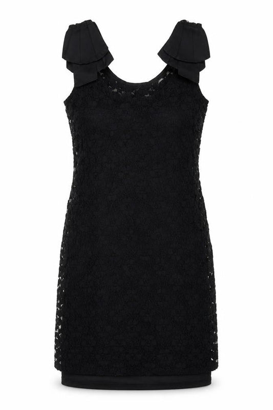 Oasis Womens Black Floral  A-Line  Size S  - Lace Overlay