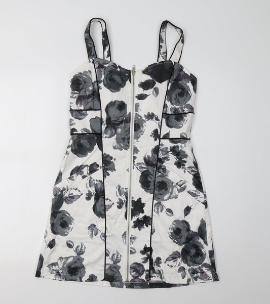 Apricot Womens Grey Floral  Bodycon  Size S