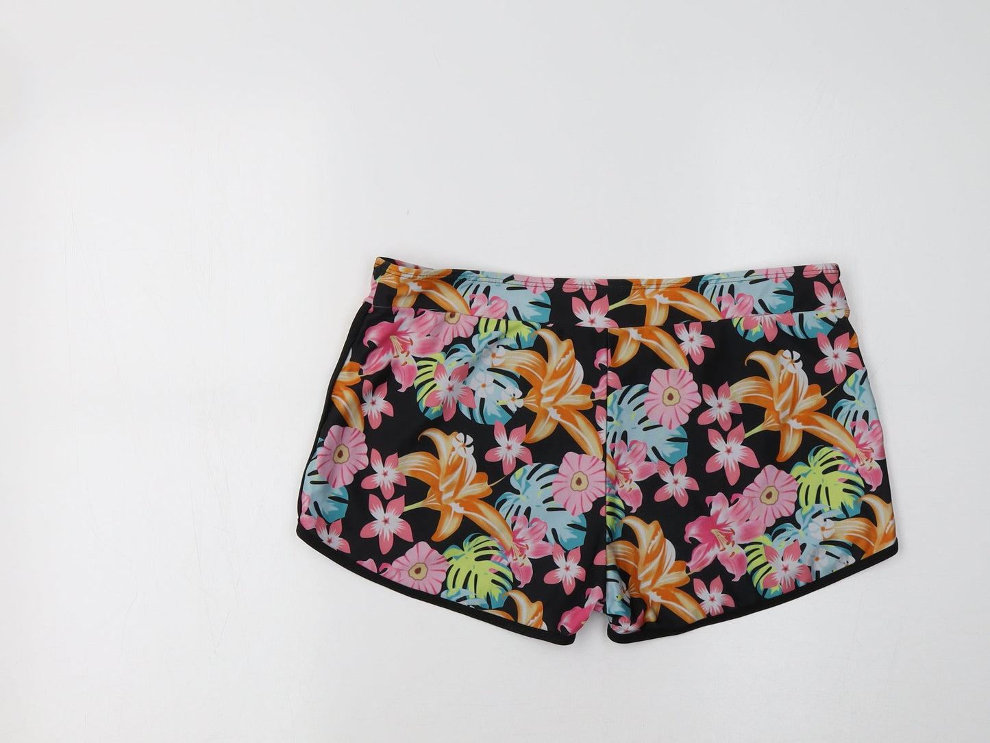 Preworn Womens Multicoloured Floral  Compression Shorts Size L