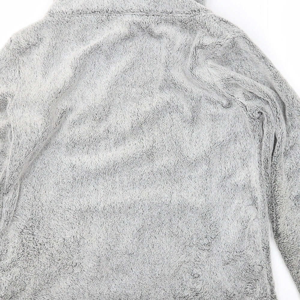 Avenue Womens Grey Herringbone  Pullover Jumper Size S