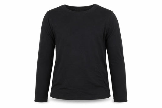 GW CLASSY Girls Black   Basic T-Shirt Size 5-6 Years