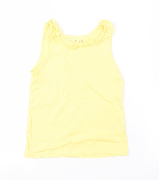 Nutmeg Girls Yellow   Basic Tank Size 5-6 Years