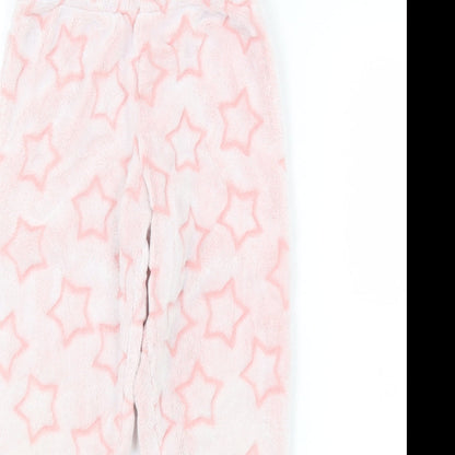 Preloved Nutmeg Girls Pink Argyle/Diamond   Pyjama Pants Size 5 Years - Detail