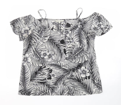 Peacocks Womens Multicoloured Floral  Basic Blouse Size 14