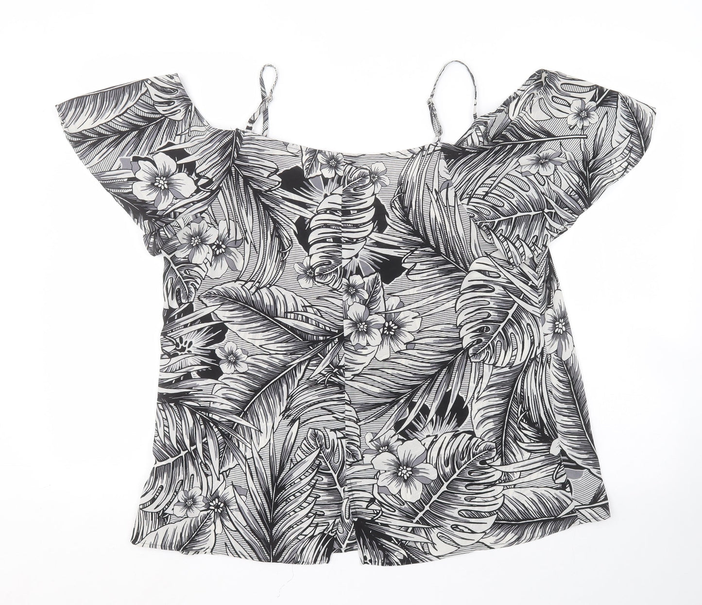 Peacocks Womens Multicoloured Floral  Basic Blouse Size 14