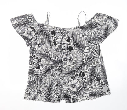 Peacocks Womens Multicoloured Floral  Basic Blouse Size 14