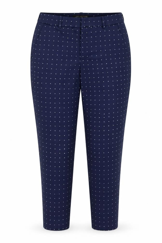 Zara Womens Blue Argyle/Diamond  Trousers  Size M L27 in