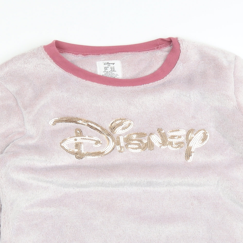 Primark Womens Pink Solid   Pyjama Top Size 14  - DISNEY