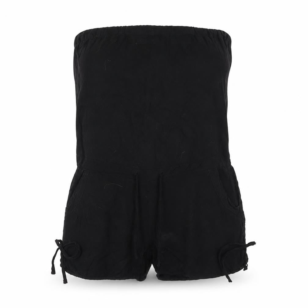 LINA Womens Black   Romper One-Piece Size L