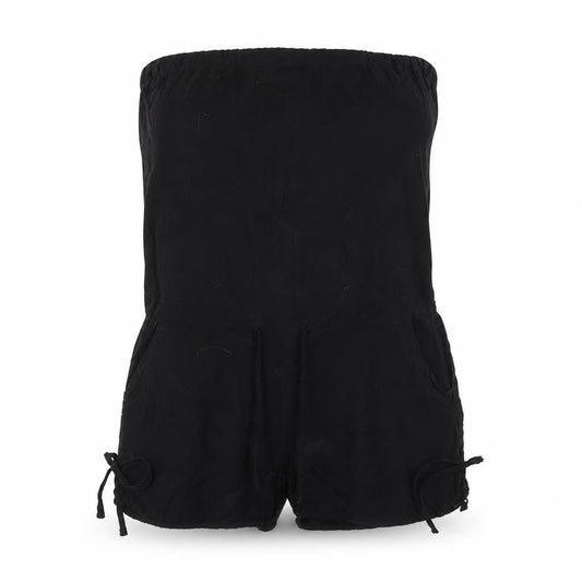 LINA Womens Black   Romper One-Piece Size L