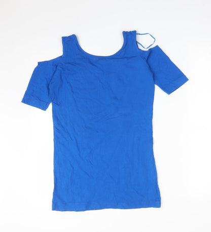 alcott Womens Blue   Basic T-Shirt Size M