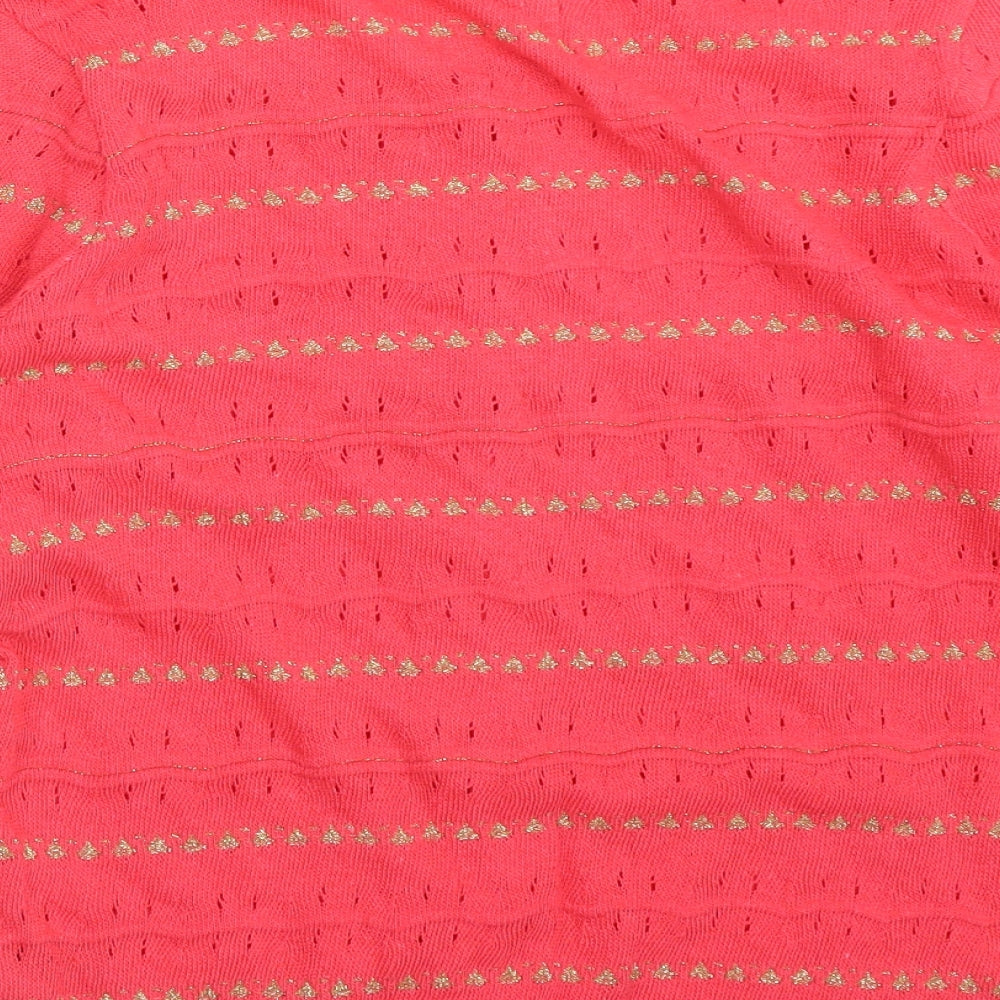 George Womens Purple Striped  Cardigan Jumper Size 14