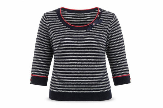 Per Una Womens Multicoloured Striped  Basic T-Shirt Size L