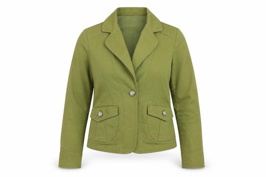 BLACK BAT Womens Green   Jacket Suit Jacket Size XL