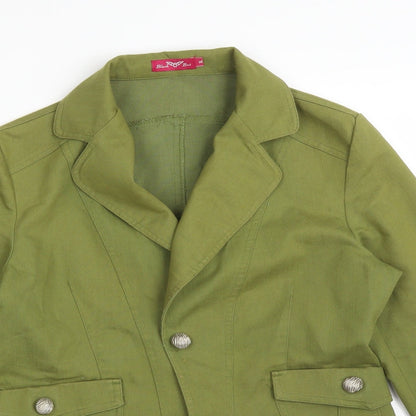 BLACK BAT Womens Green   Jacket Suit Jacket Size XL
