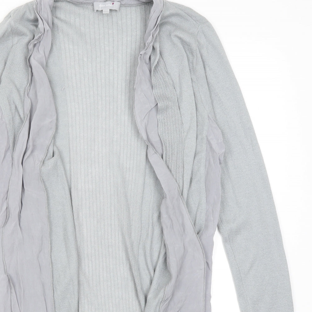Per Una Womens Grey   Shrug Jumper Size 10
