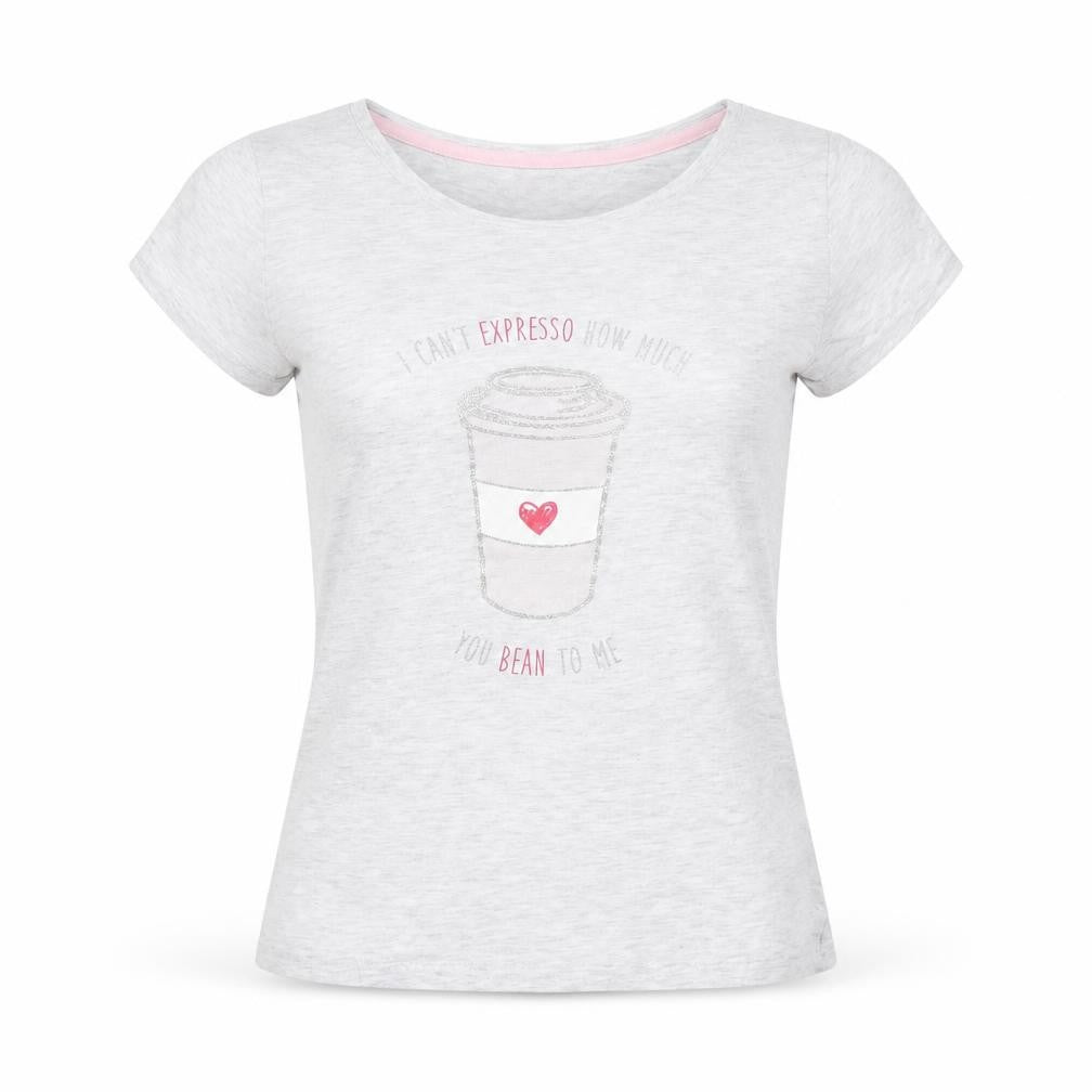 F&F Womens Grey   Basic T-Shirt Size 6  - Coffee