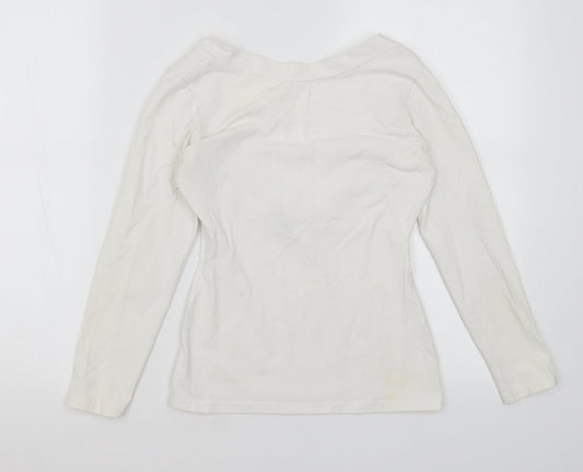 Wassyl Womens White   Basic T-Shirt Size XS