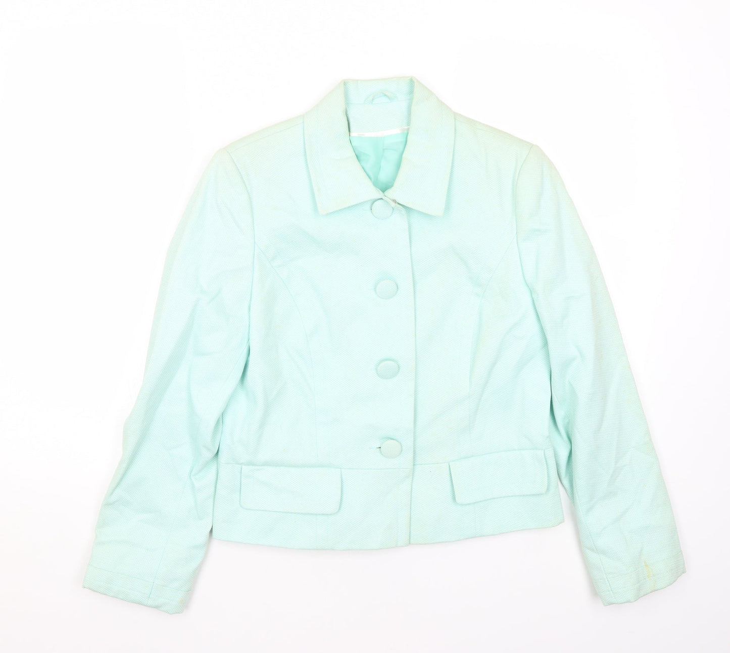 Bay Womens Blue   Jacket Blazer Size 12