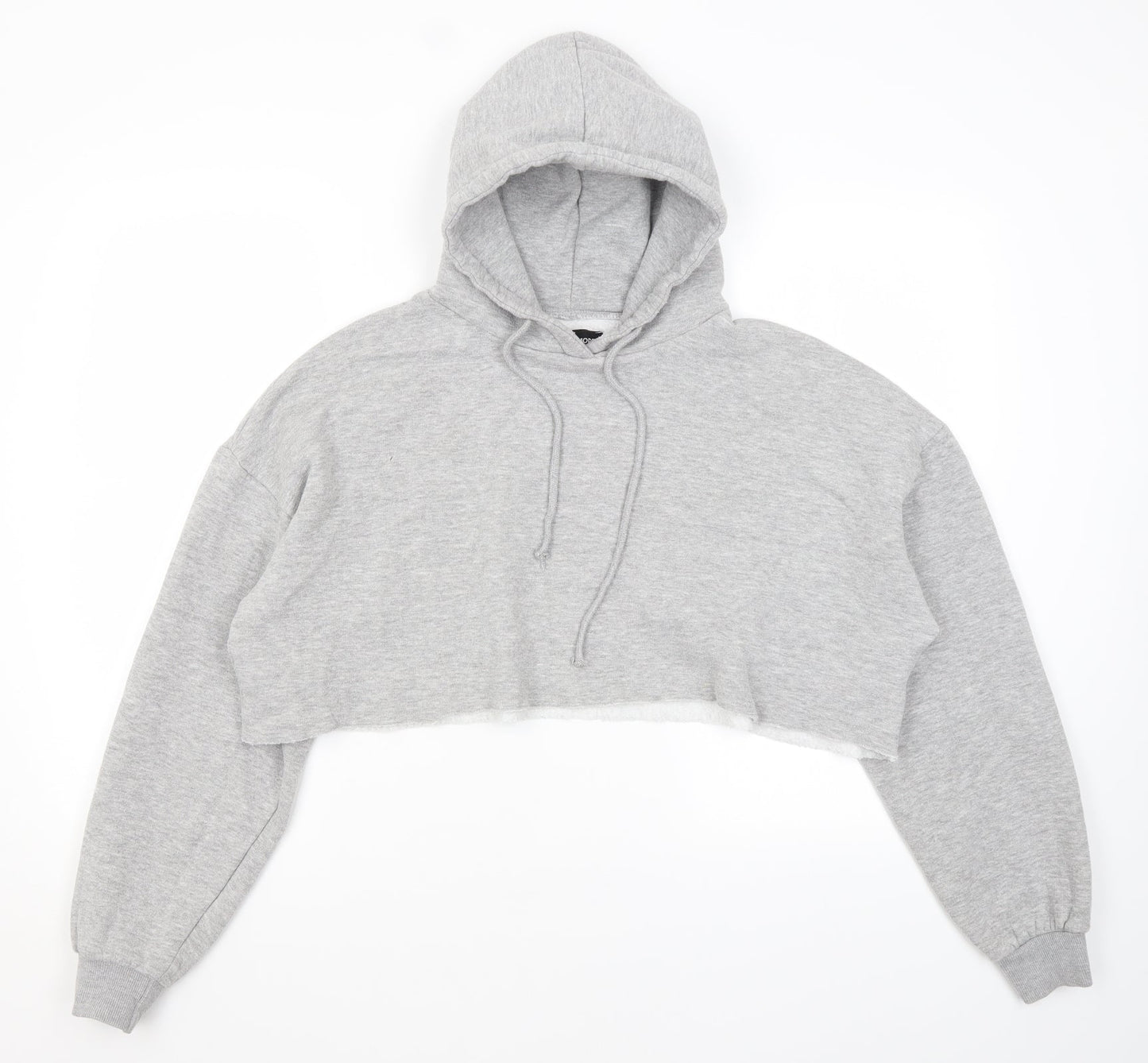 Young Mode Womens Grey   Pullover Hoodie Size S