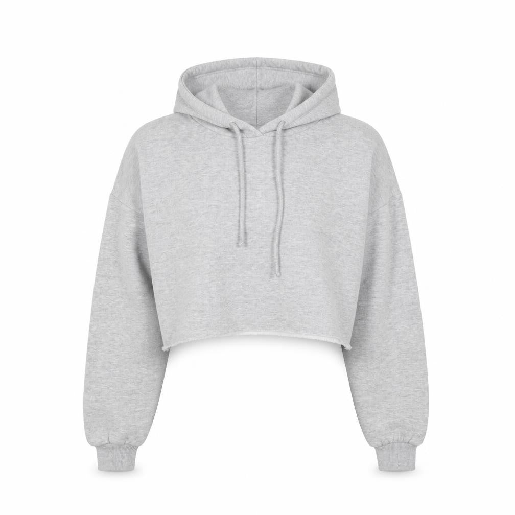 Young Mode Womens Grey   Pullover Hoodie Size S