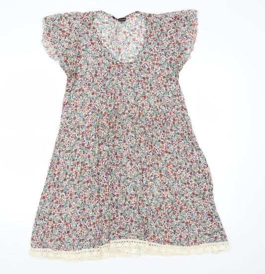 Vie Nocturne Womens Beige Floral  A-Line  Size S