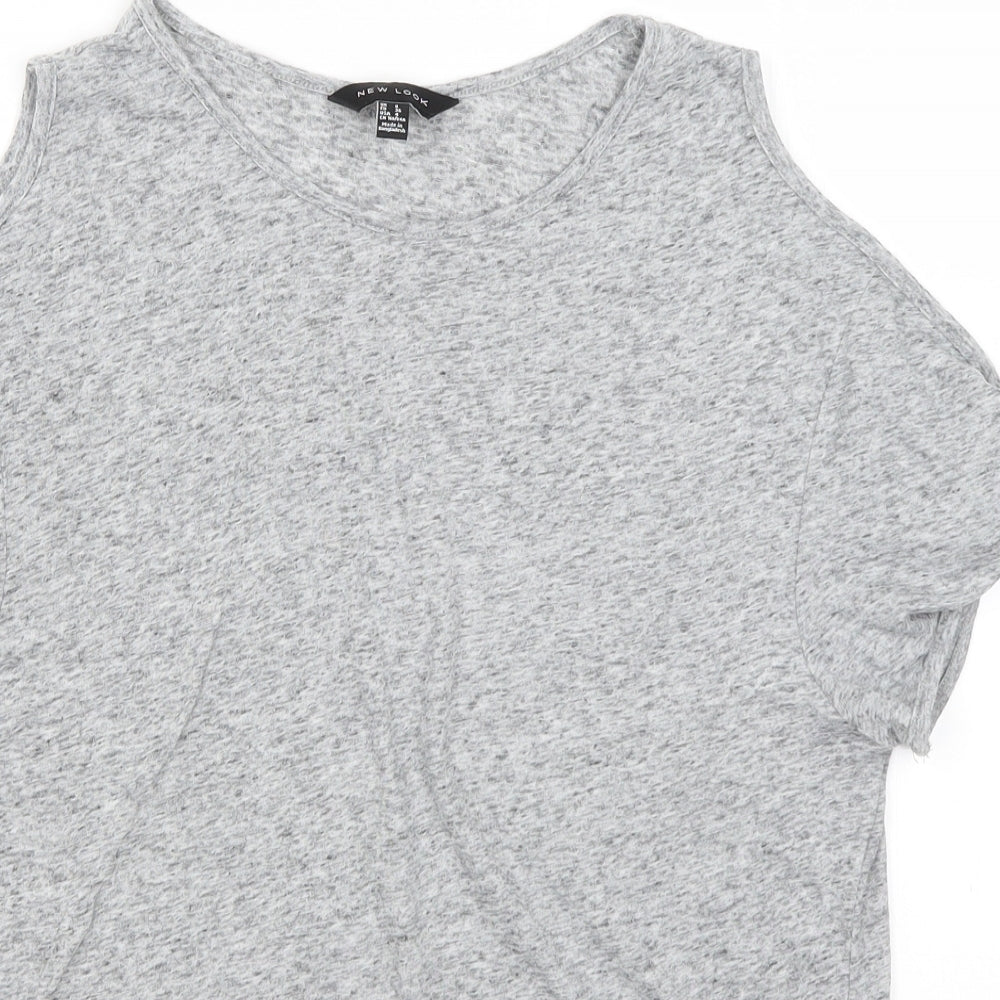 New Look Womens Grey   Basic T-Shirt Size 8