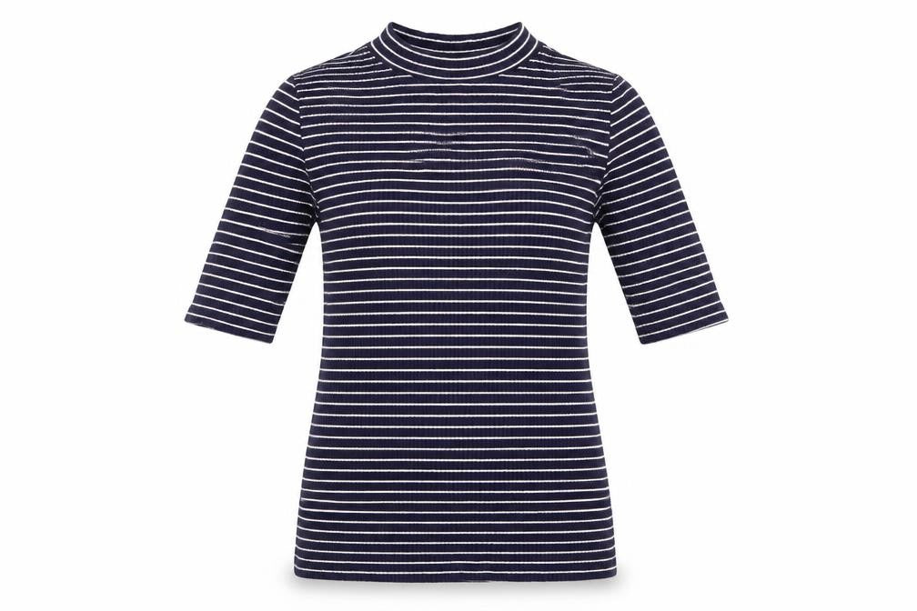 Florence and fred Womens Blue Striped  Pullover Jumper Size 6  - Blue & White Stripe