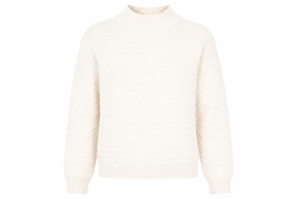 NEXT Womens Ivory   Pullover Jumper Size M  - Honeycombe knit