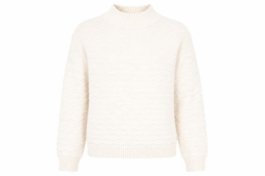 Next Womens Ivory   Pullover Jumper Size M  - Honeycombe knit
