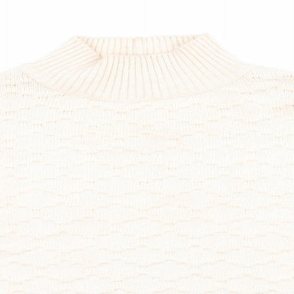 Next Womens Ivory   Pullover Jumper Size M  - Honeycombe knit