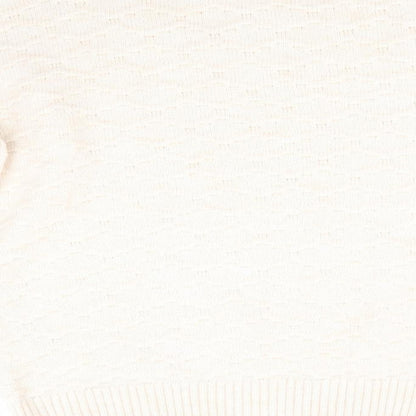 Next Womens Ivory   Pullover Jumper Size M  - Honeycombe knit