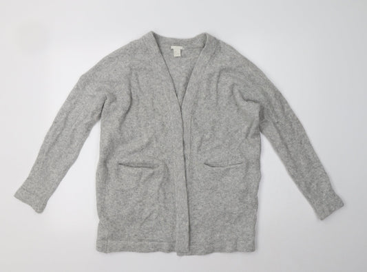 H&M Womens Grey   Cardigan Jumper Size S