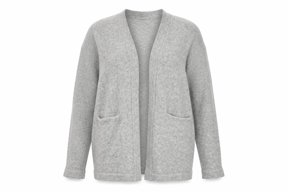 H&M Womens Grey   Cardigan Jumper Size S