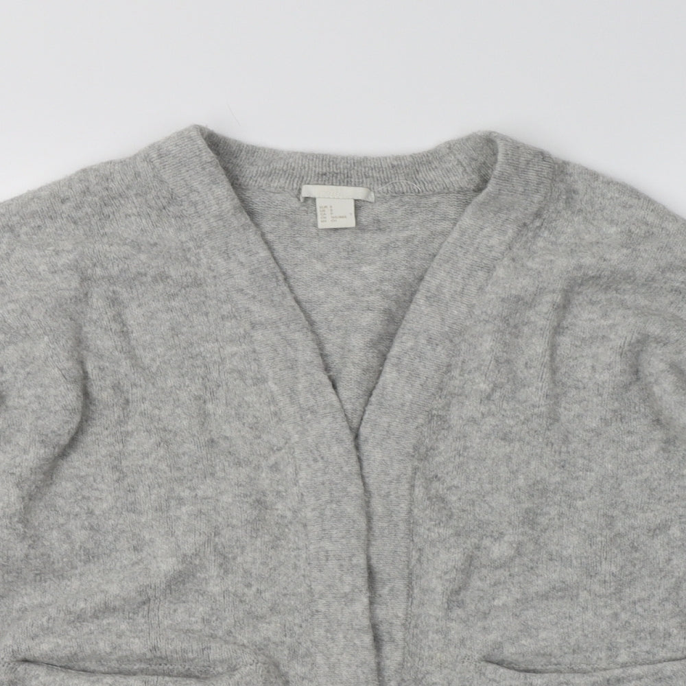 H&M Womens Grey   Cardigan Jumper Size S