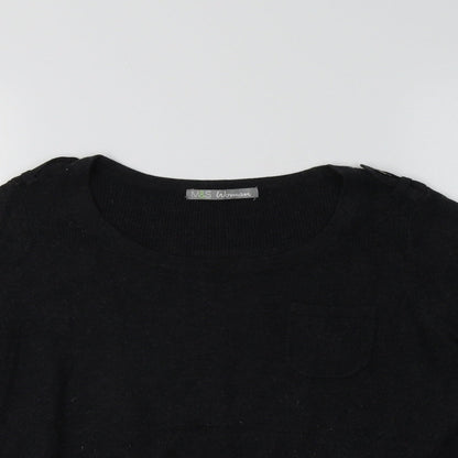 Marks & Spencer Womens Grey   Pullover Jumper Size 12