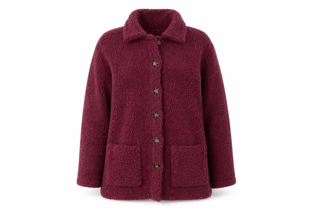 Julipa Womens Purple   Overcoat Coat Size 10