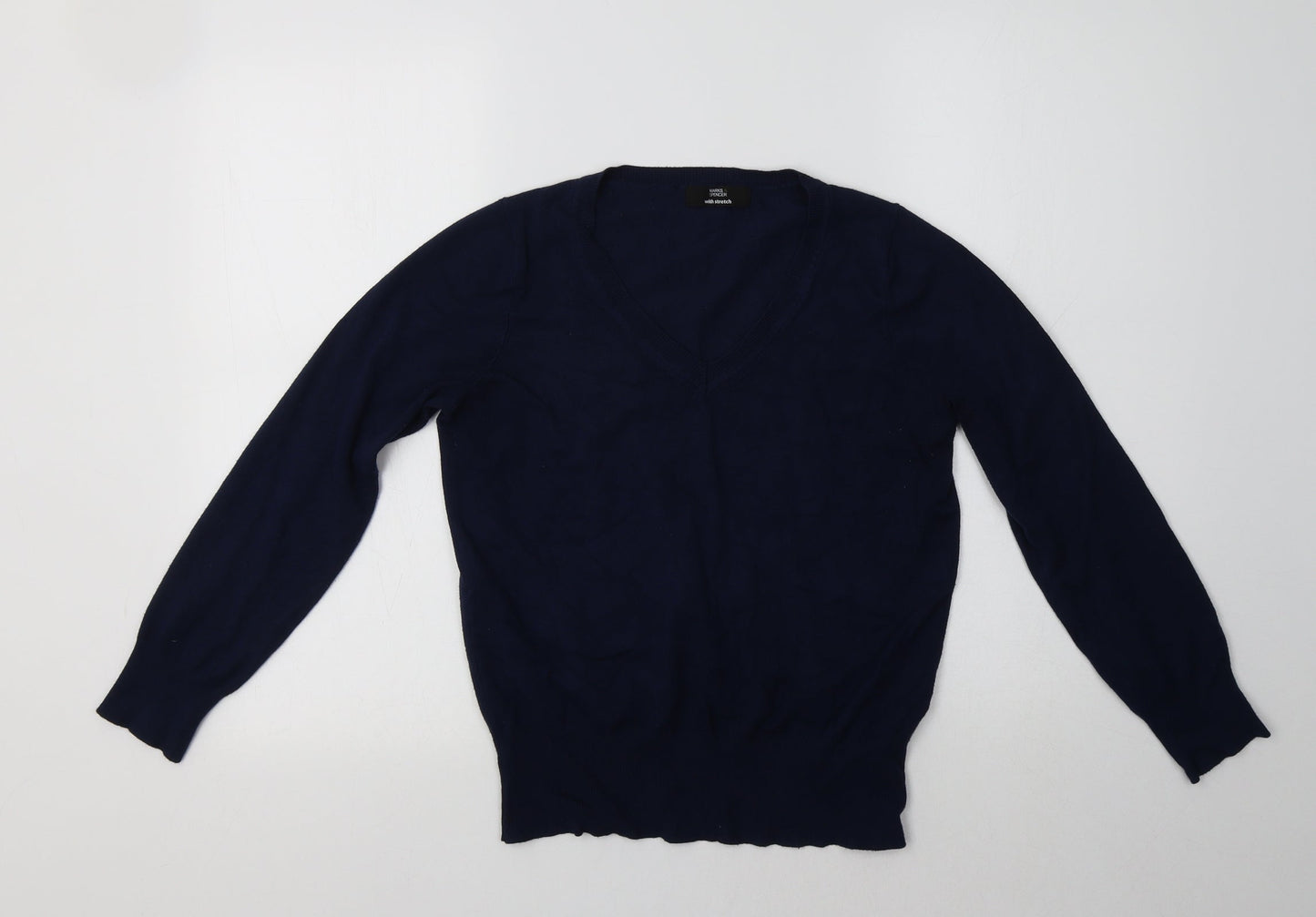 M&S Womens Blue   Pullover Jumper Size 12