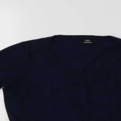Marks & Spencer Womens Blue   Pullover Jumper Size 12