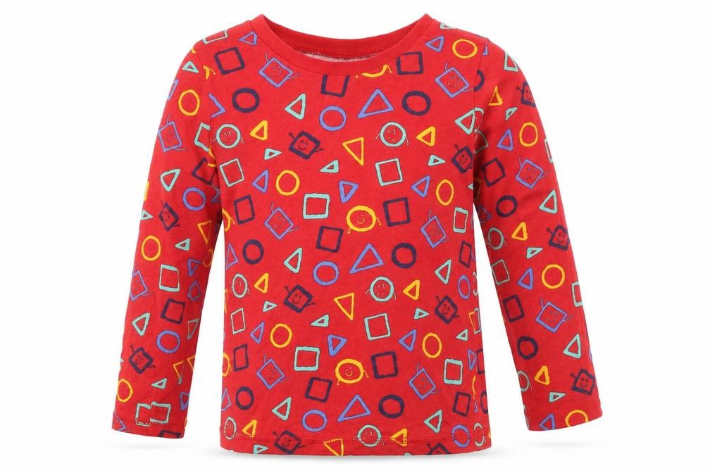 George Boys Red Geometric   Pyjama Top Size 5 Years