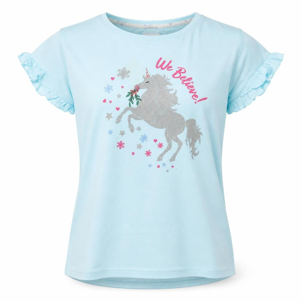 Preworn Womens Blue   Top Pyjama Top Size 12  - UNICORN
