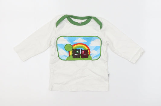 Preworn Baby White   Basic T-Shirt Size 3-6 Months