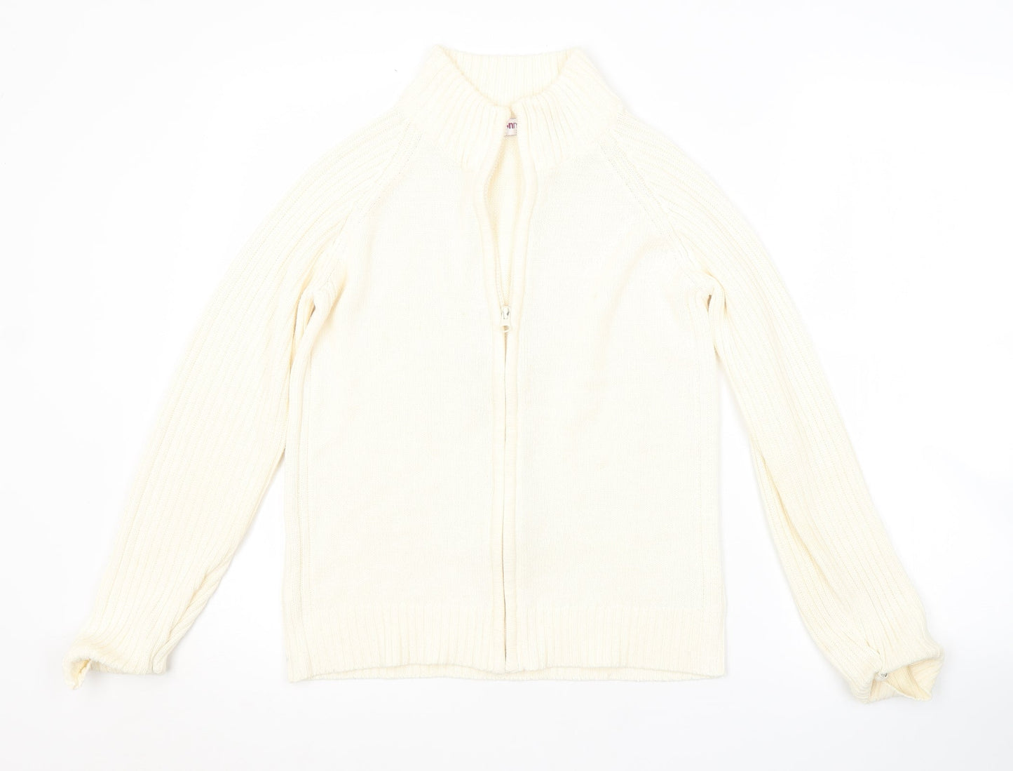 Bonmarché Womens Yellow   Full Zip Jumper Size XS